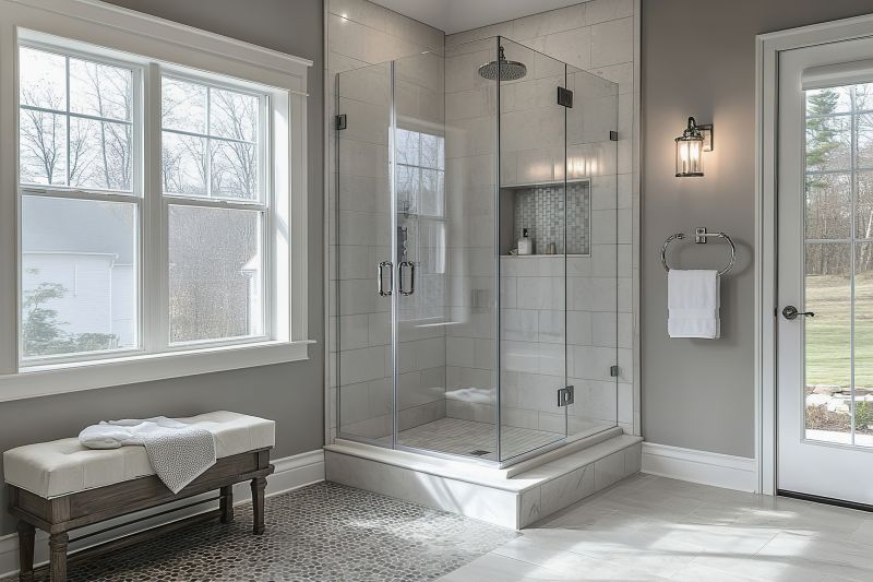 Contemporary Shower with Rainfall Head